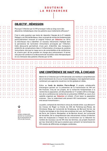 Rapport d'activité - Sidaction 2016