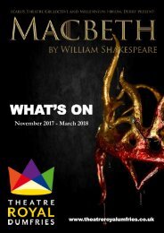 Theatre Royal Dumfries - What's On November 2017 - March 2018