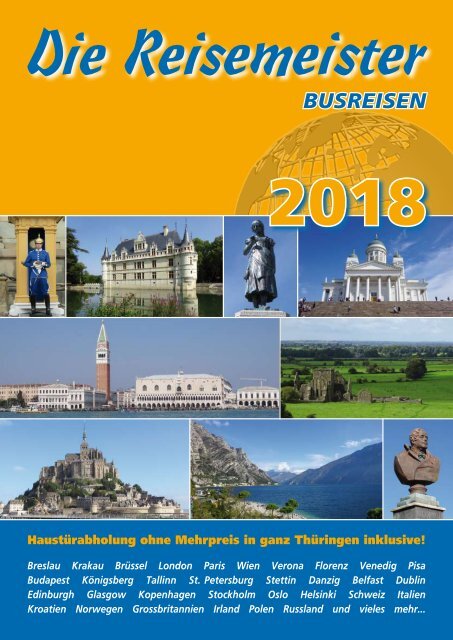Die Reisemeister Erfurt - Katalog 2018