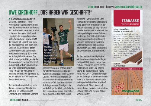 GRÜNWEISS - das Magazin der SC DHfK Handballer - Saison 2017/18 