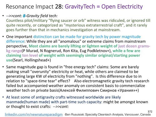 Tecnologie energetiche meno conosciute, pulite, a basso costo e abbondanti che possono cambiare il mondo / Less known, Clean, Low cost, Abundant Energy Technologies & Related Game Changing Applications