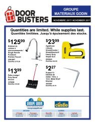 DOORBUSTERS NOVEMBRE 2017