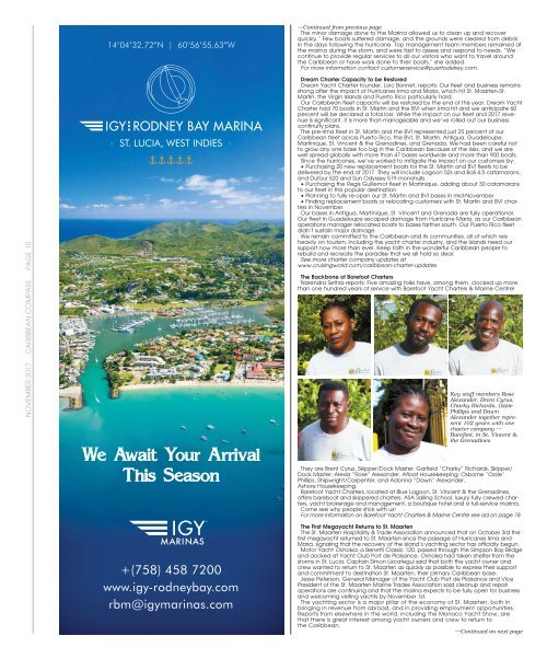 Caribbean Compass Yachting Magazine - November 2017