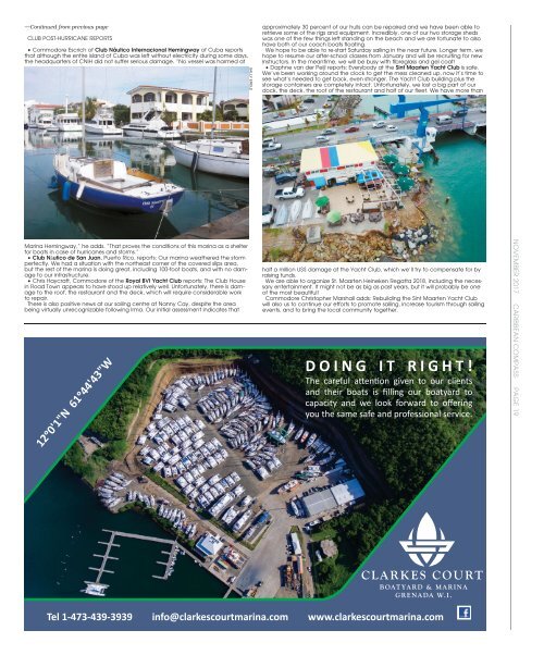 Caribbean Compass Yachting Magazine - November 2017