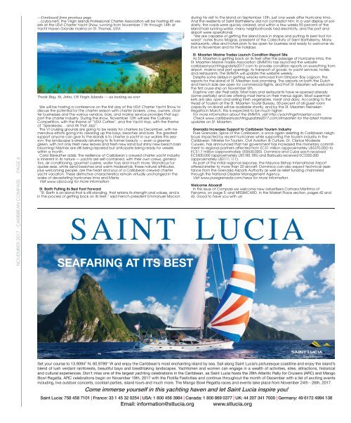 Caribbean Compass Yachting Magazine - November 2017