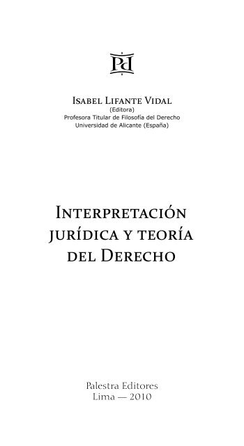 LIFANTE - Interpretacion Juridica YUMPU