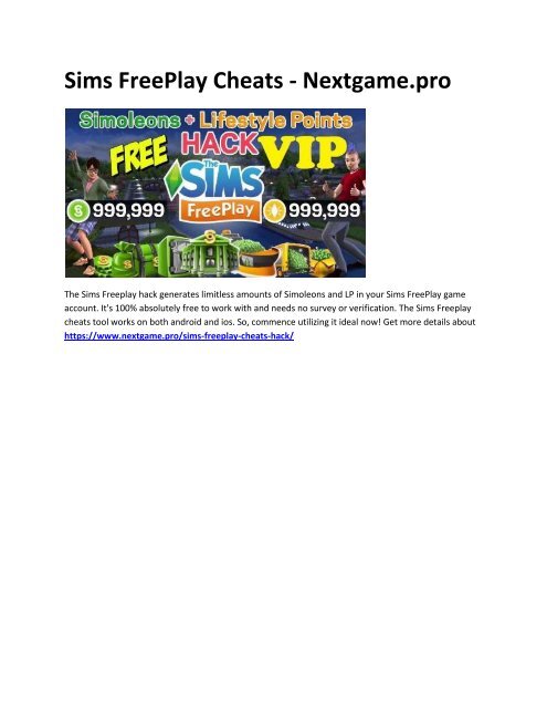 The Sims Freeplay Hack - 999999999 Simoleons & LP Glitch - iOS