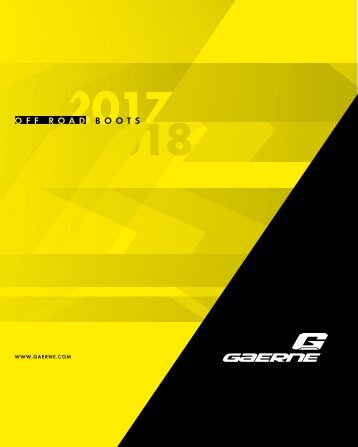 Katalog 2018 › OFFROAD BOOTS › GAERNE Deutschland // emeasy.de