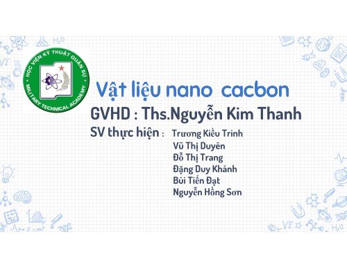 Vật liệu nano cacbon Trương Kiều Trinh Publisher