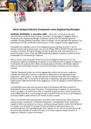 Barix designa Fabrizio Campanale come Engineering Manager
