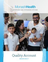 Monash Health Quality Account 2016-17