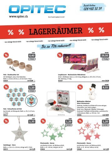 OPITEC Lagerräumer 2017 Schweiz-Deutsch (T011)