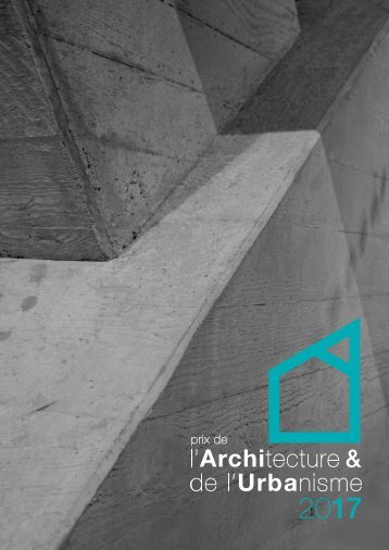 Brochure du Prix de l'Urbanisme 2017