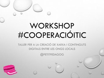 Workshop Cooperacio i TIC 