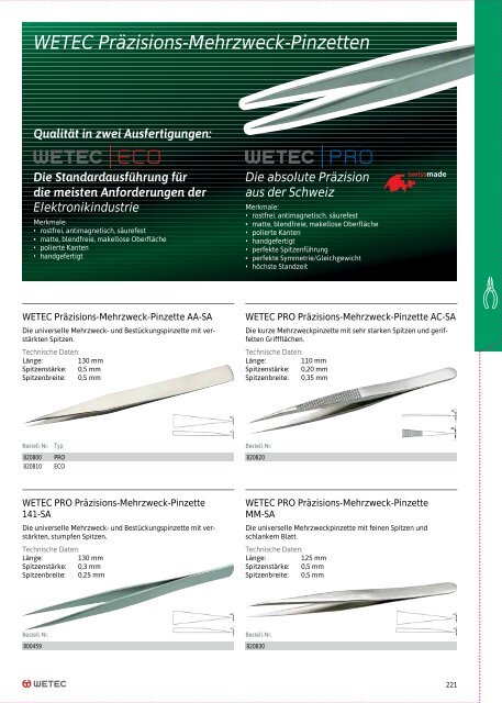 Wetec Hauptkatalog 2023