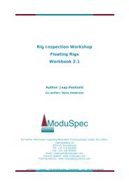 Moduspec Rig-Inspection-Workshop