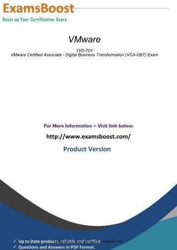 1V0-701 Exam Software