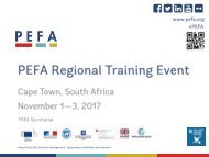 PEFA Training Slides Cape Town FINAL