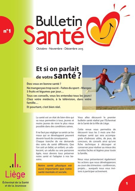 Bulletin santé N°1 - Et si on parlait de votre santé ?