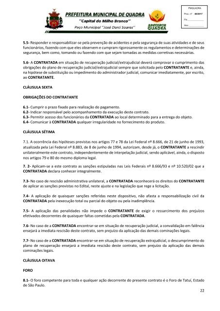 Edital PMQ PP 19_2017_Ferragens para confecção de grades para fechamento velório_Exclusivo ME_EPP