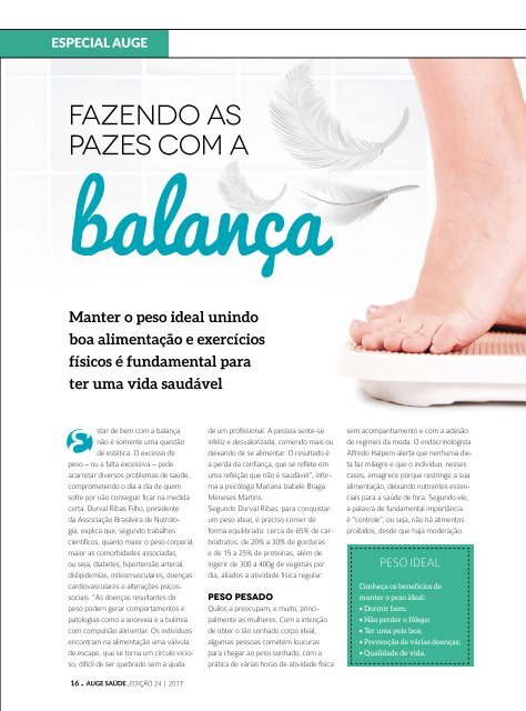 REVISTA AUGE - EDIÇÃO 24 - SAÚDE E BEM-ESTAR