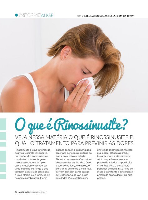 REVISTA AUGE - EDIÇÃO 24 - SAÚDE E BEM-ESTAR