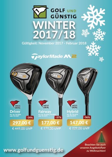 Golf und Günstig Angebotsflyer WINTER 2017/18