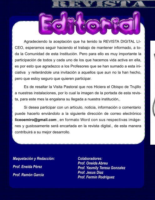 REVISTA LICEO NOV2017