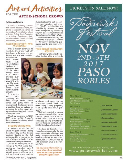 2017 November PASO Magazine