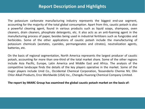Global Caustic Potash Market Share, Size and Forecast 2017-2022