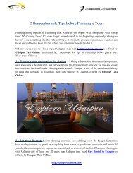 5 Remembarable Tips Before Planning a Tour 