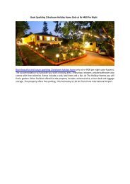 Book Sparkling 2 Bedroom Holiday Home Only at Rs 4400 Per Night