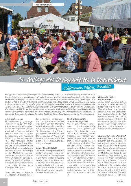 Töfte Regionsmagazin 08/2016 - Oktoberfest