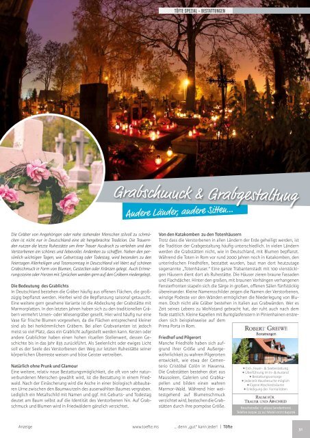 Töfte Regionsmagazin 10/2016 - Weihnachten