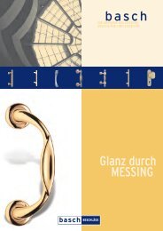 basch Glanz durch MESSING - Basch Beschläge und Zubehör