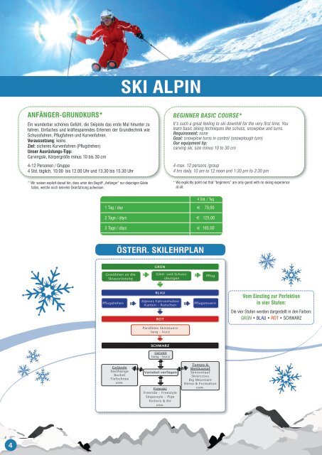 Skischule Hochzillertal, Prospekt 2017