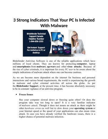 3 Strong Indicators That Your PC Is Infected With Malware