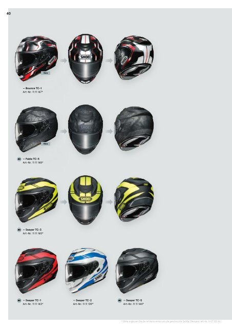 SHOEI catalog 2018