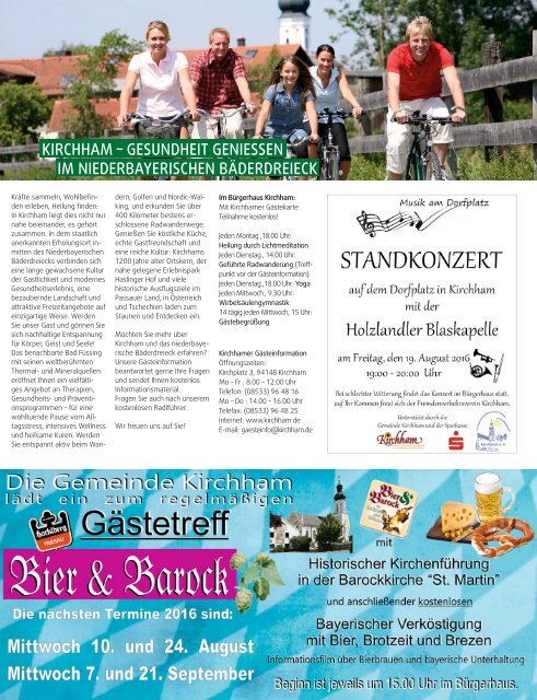 wasistlos Bad Füssing Magazin August 2016