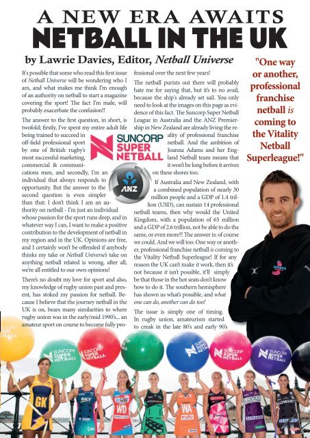 NEW NETBALL UNIVERSE