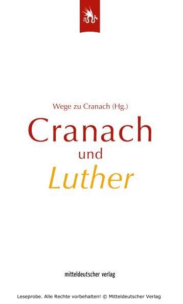 Cranach und Luther - Leseprobe
