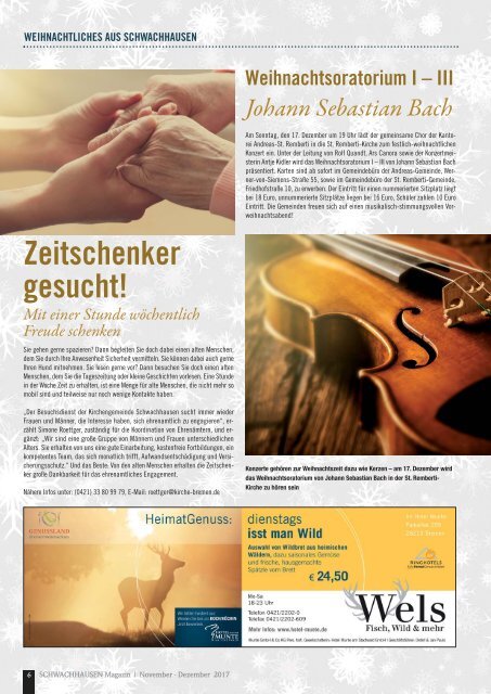 SCHWACHHAUSEN Magazin | November-Dezember 2017