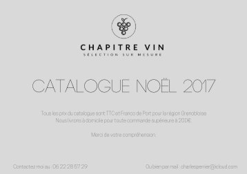 Catalogue Noël - Chapitre VIN