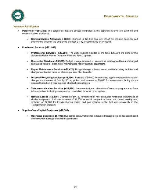 2018 Adopted Annual Operating &amp; Capital Improvement Budget