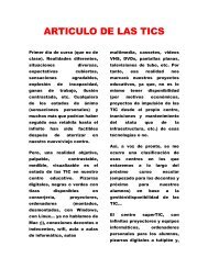 ARTICULO DE LAS TICS A