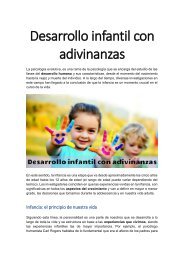 Desarrollo infantil con adivinanzas