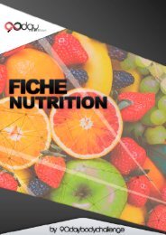 Fiche Nutrition