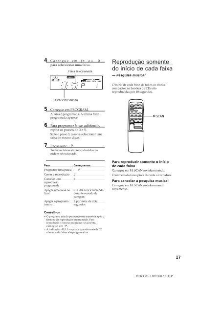 Sony MHC-C20 - MHC-C20 Istruzioni per l'uso Portoghese