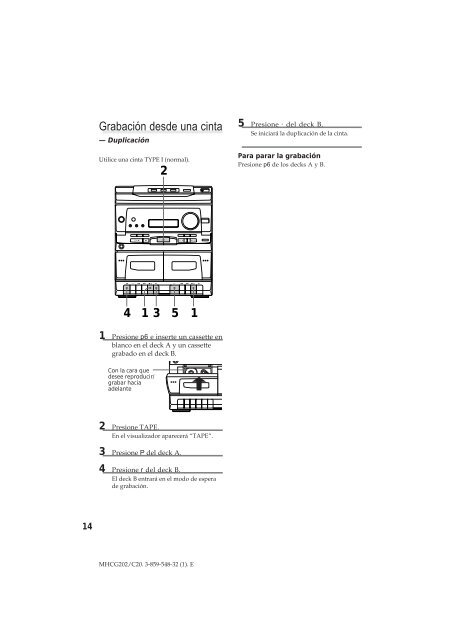 Sony MHC-C20 - MHC-C20 Istruzioni per l'uso Francese