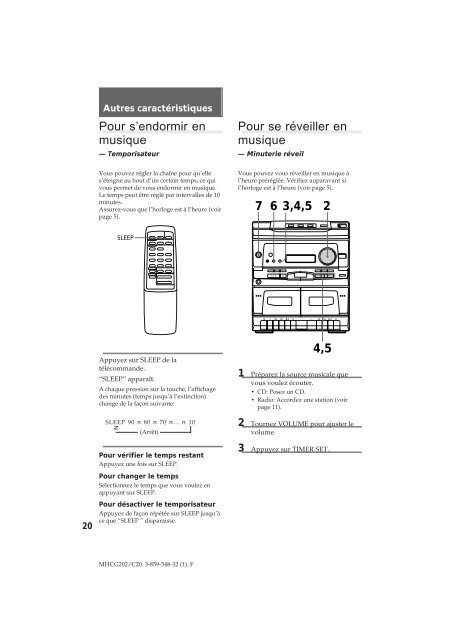 Sony MHC-C20 - MHC-C20 Istruzioni per l'uso Spagnolo